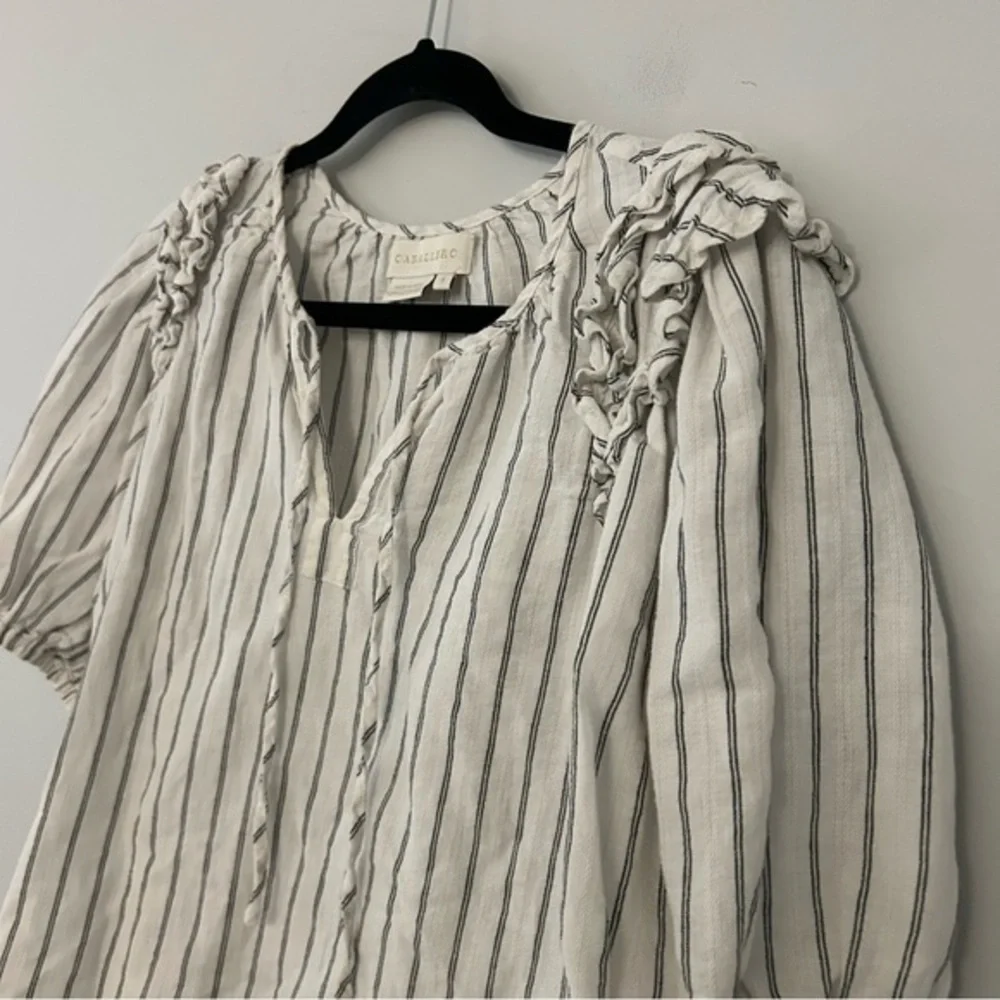 Anthropologie‎ Caballero Cloe Peasant Puff Sleeve Blouse